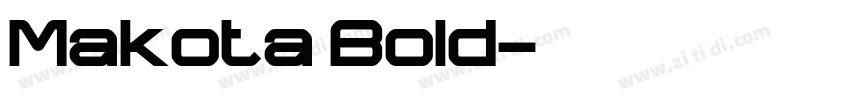 Makota Bold字体转换